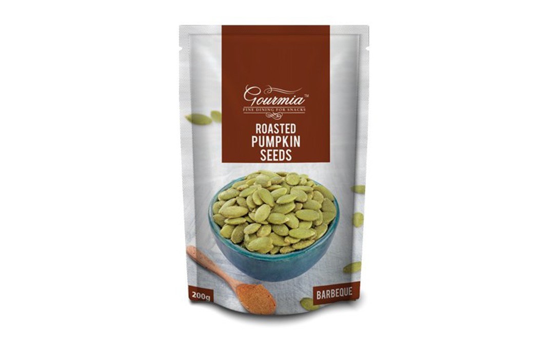 Gourmia Roasted Pumpkin Seeds , Barbeque   Pack  200 grams